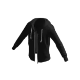 Zip Hoodie - Black