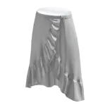 Long Ruffle Skirt - White